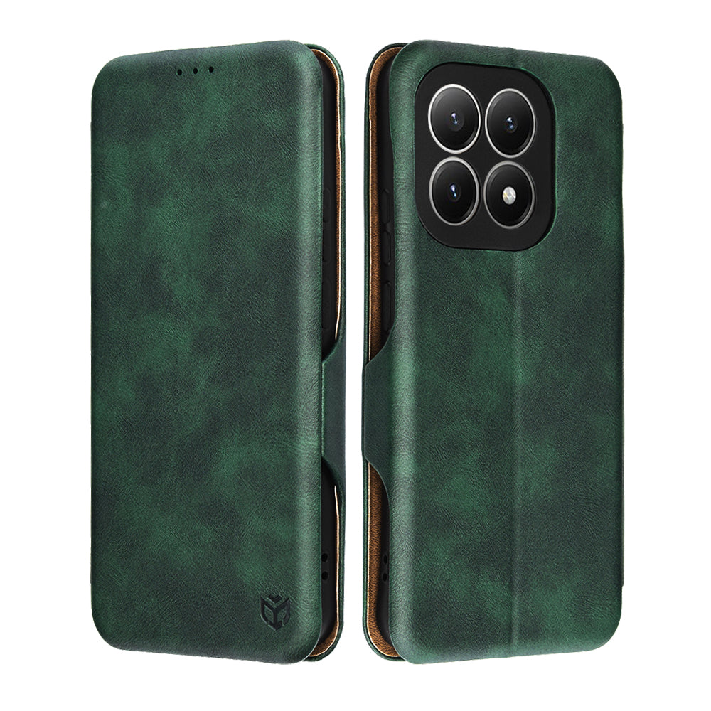 Husa de protectie Techsuit Safe Wallet Plus compatibil cu Xiaomi 15T, Verde