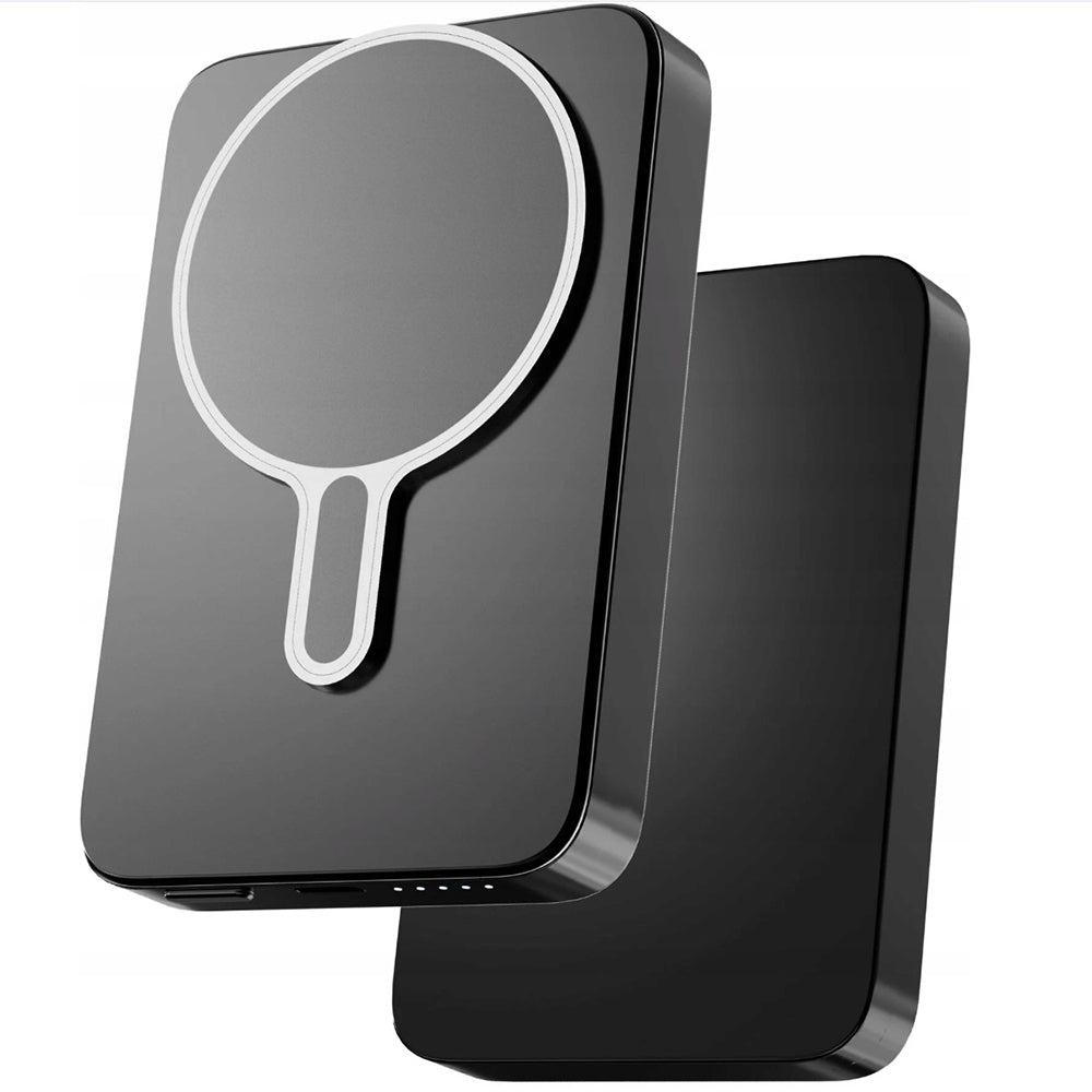Baterie externa 3mk MagSnap Go, MagSafe/Qi Technology, 20W, Type-C, 10000mAh, Gri