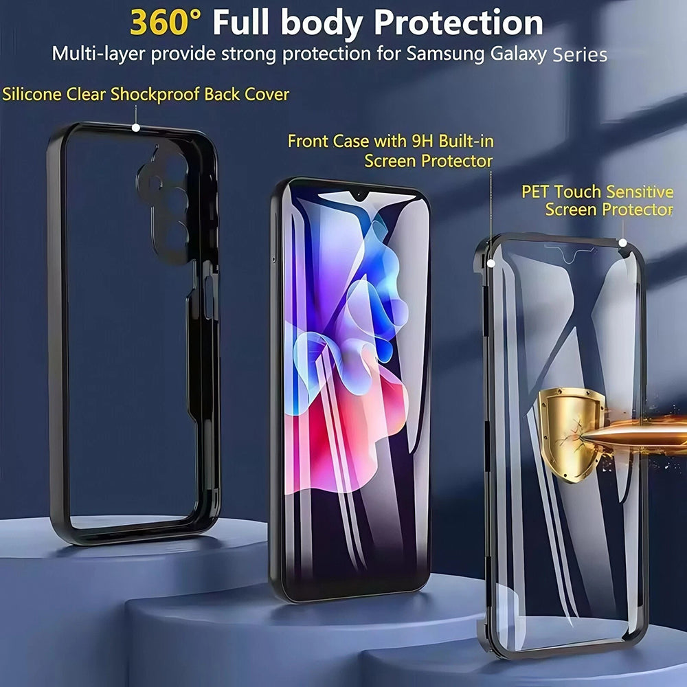 Folie de protectie Techsuit ColorVerse 360 Series + compatibil cu Oppo Reno14, Negru