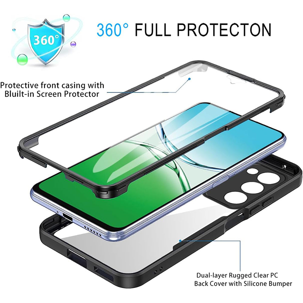 Folie de protectie Techsuit ColorVerse 360 Series + compatibil cu Oppo A5 4G / A5 5G, Albastru