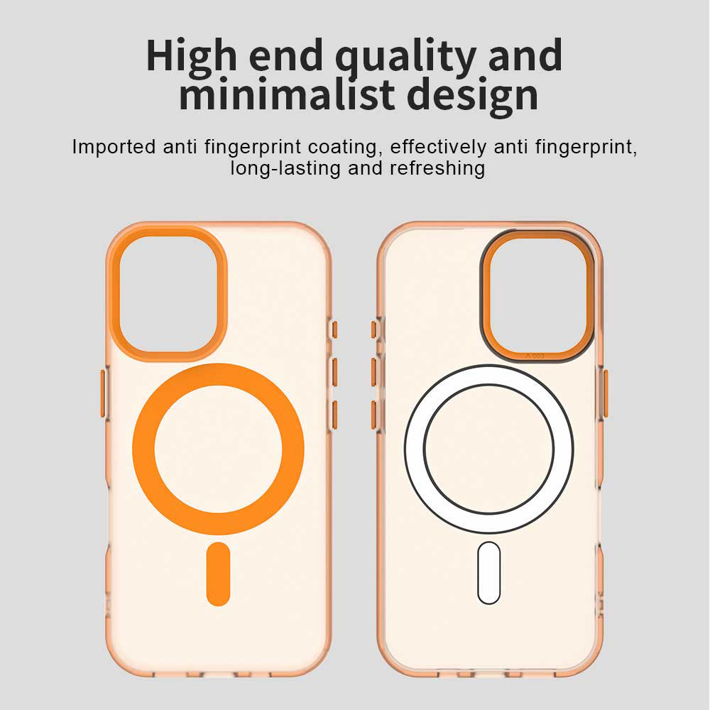 Husa de protectie Techsuit CandyCase MagSafe compatibil cu iPhone 17 Pro, Portocaliu