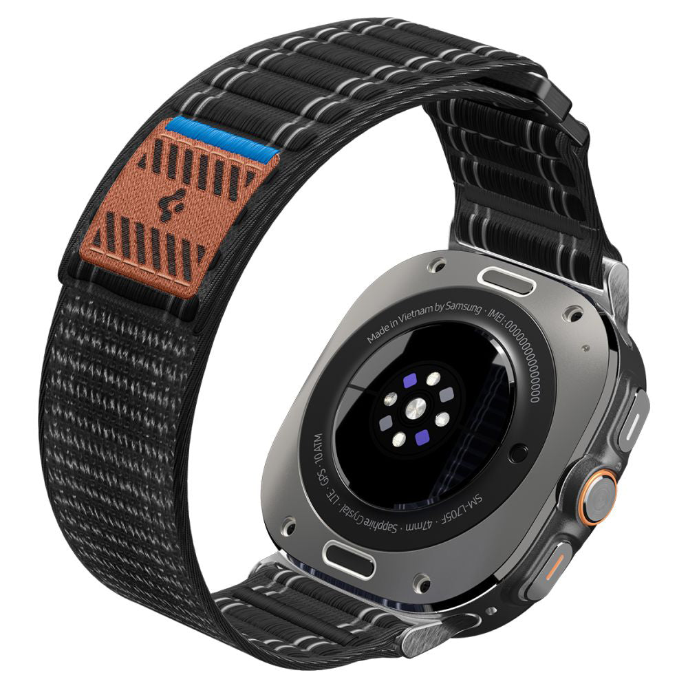 Curea smartwatch Spigen Watchband WBF0 (AMP10146) compatibil cu Samsung Galaxy Watch Ultra 47mm, Negru