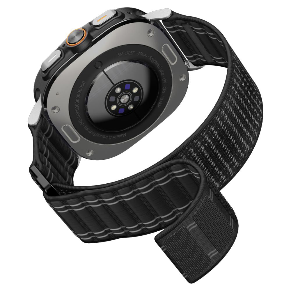 Curea smartwatch Spigen Watchband WBF0 (AMP10146) compatibil cu Samsung Galaxy Watch Ultra 47mm, Negru