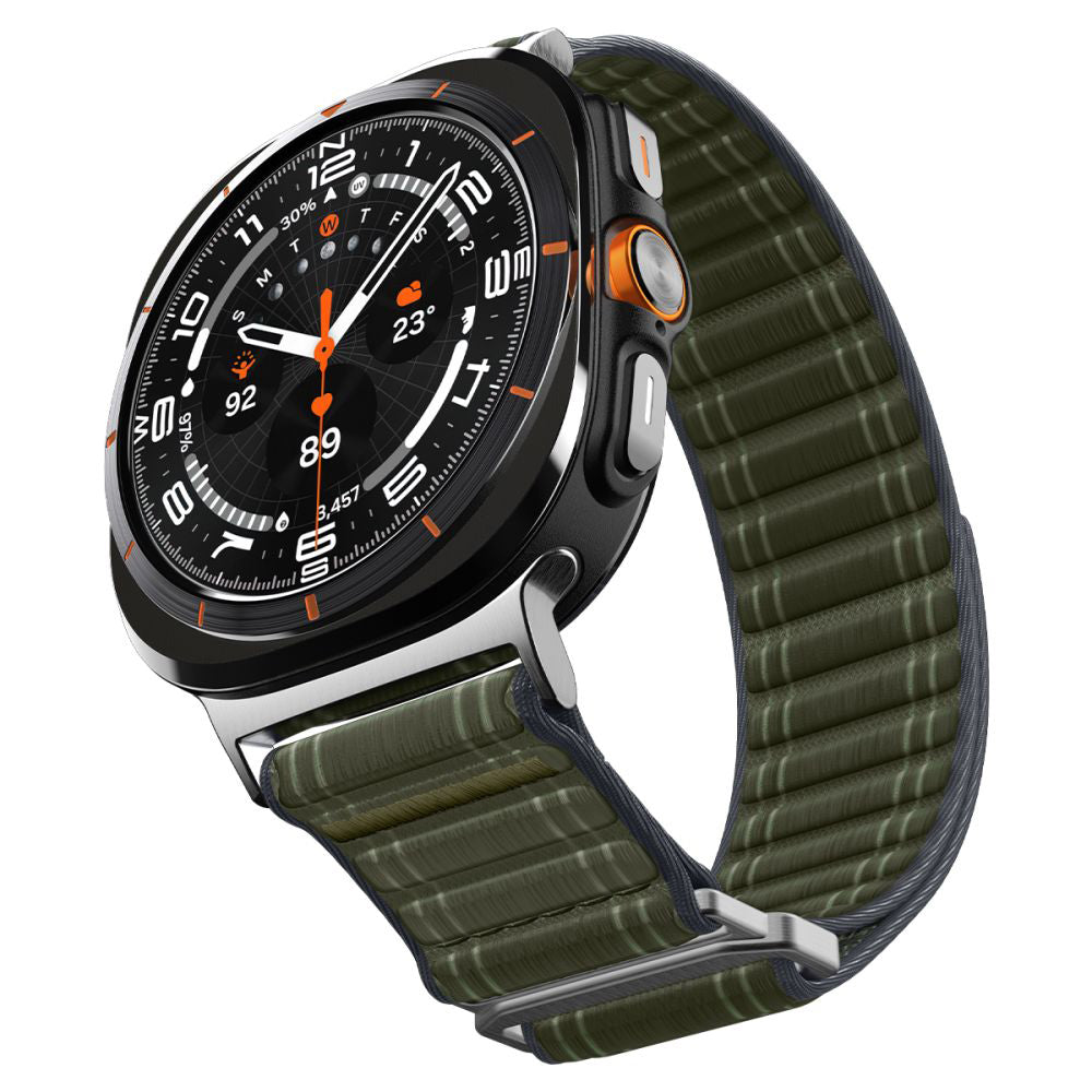 Curea smartwatch Spigen Watchband WBF0 (AMP10147) compatibil cu Samsung Galaxy Watch Ultra 47mm, Verde