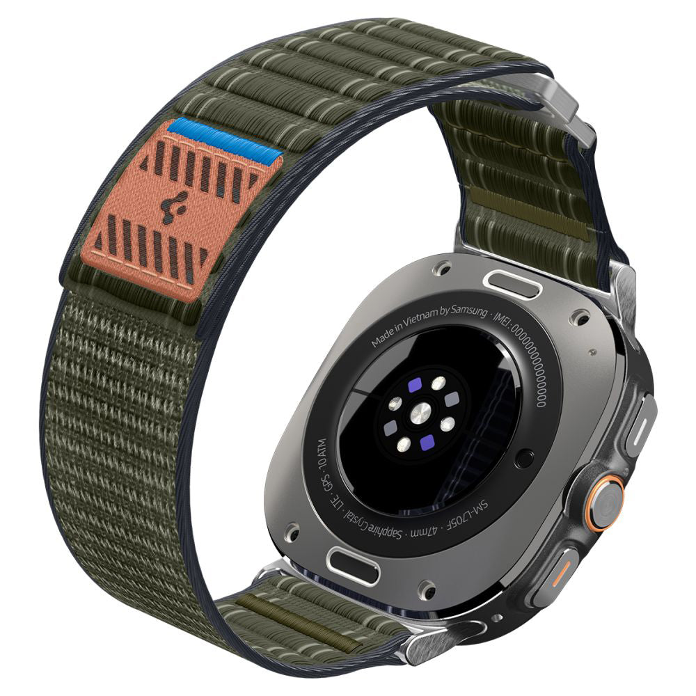 Curea smartwatch Spigen Watchband WBF0 (AMP10147) compatibil cu Samsung Galaxy Watch Ultra 47mm, Verde