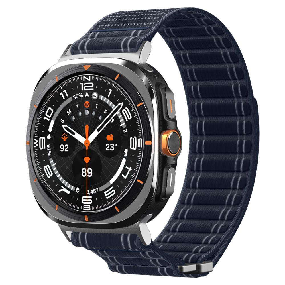 Curea smartwatch Spigen Watchband WBF0 (AMP10148) compatibil cu Samsung Galaxy Watch Ultra 47mm, Bleumarin
