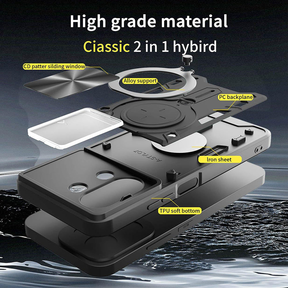 Husa de protectie Techsuit CamGuard Pro compatibil cu Xiaomi 15T, Negru