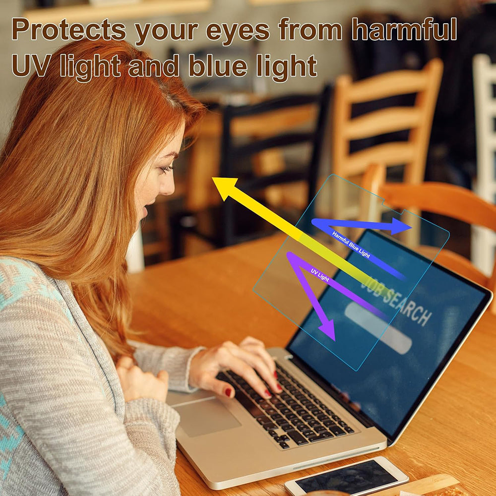 Husa de protectie MacBook Techsuit VisionProX Anti-Blue Light compatibil cu MacBook Air 13" 2024, Transparent