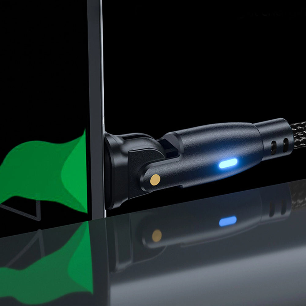 Cablu USB-C–USB-C 3mk, 60 W, 2 m, negru