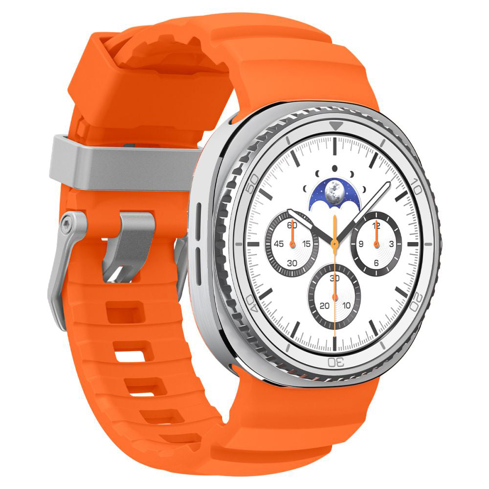 Curea smartwatch Spigen Watchband WBS2 (AMP10152) compatibil cu Samsung Galaxy Watch8 40mm/Watch8 44mm/Watch8 Classic, Portocaliu