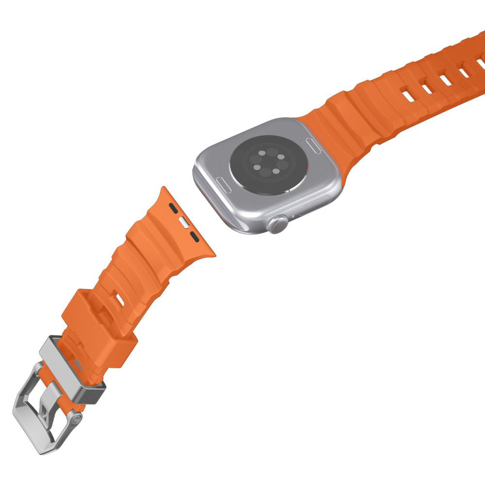 Curea smartwatch Spigen Watchband WBS2 (AMP10509) compatibil cu Apple Watch 8/9/10/11/SE/SE 2/SE 3/Ultra/Ultra 2/Ultra 3 (44/45/46/49mm), Portocaliu