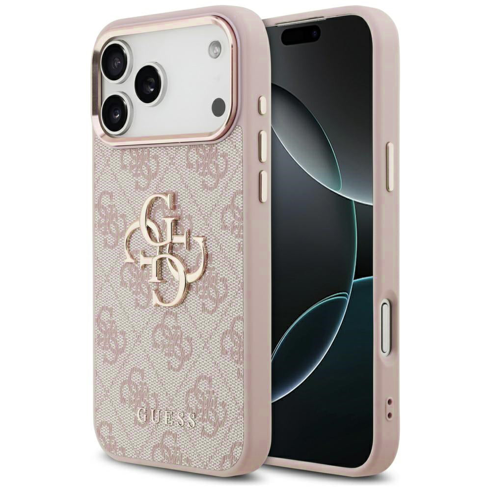 Husa de protectie Guess Hardcase Big 4G compatibil cu iPhone 17 Pro, Roz
