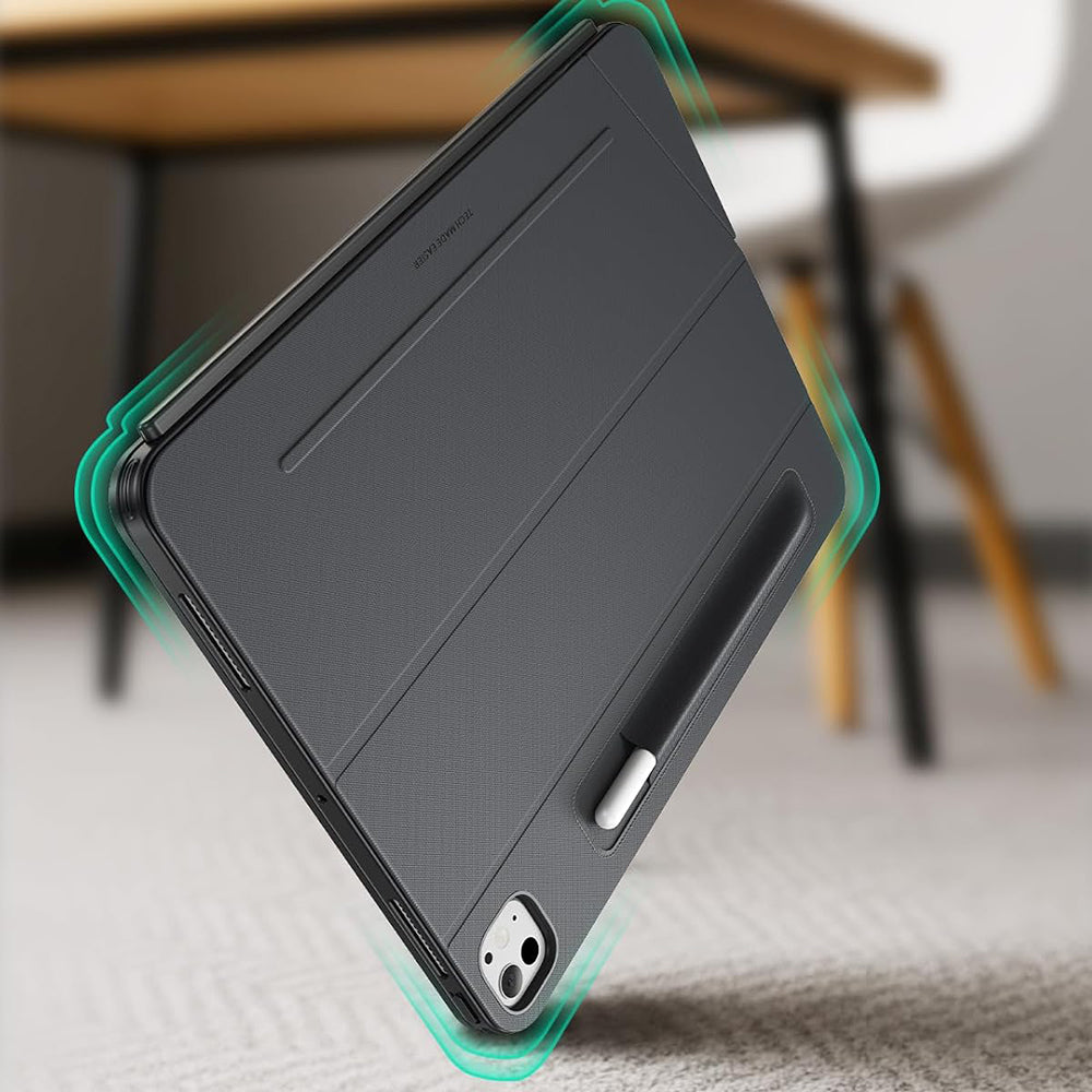 Husa de protectie tableta ESR Shift Keyboard Case compatibil cu iPad Air 4 (2020) / Air 5 (2022) / Air 11 (2024) / Air 11 (2025) / Air 11 (2026), Gri Inchis