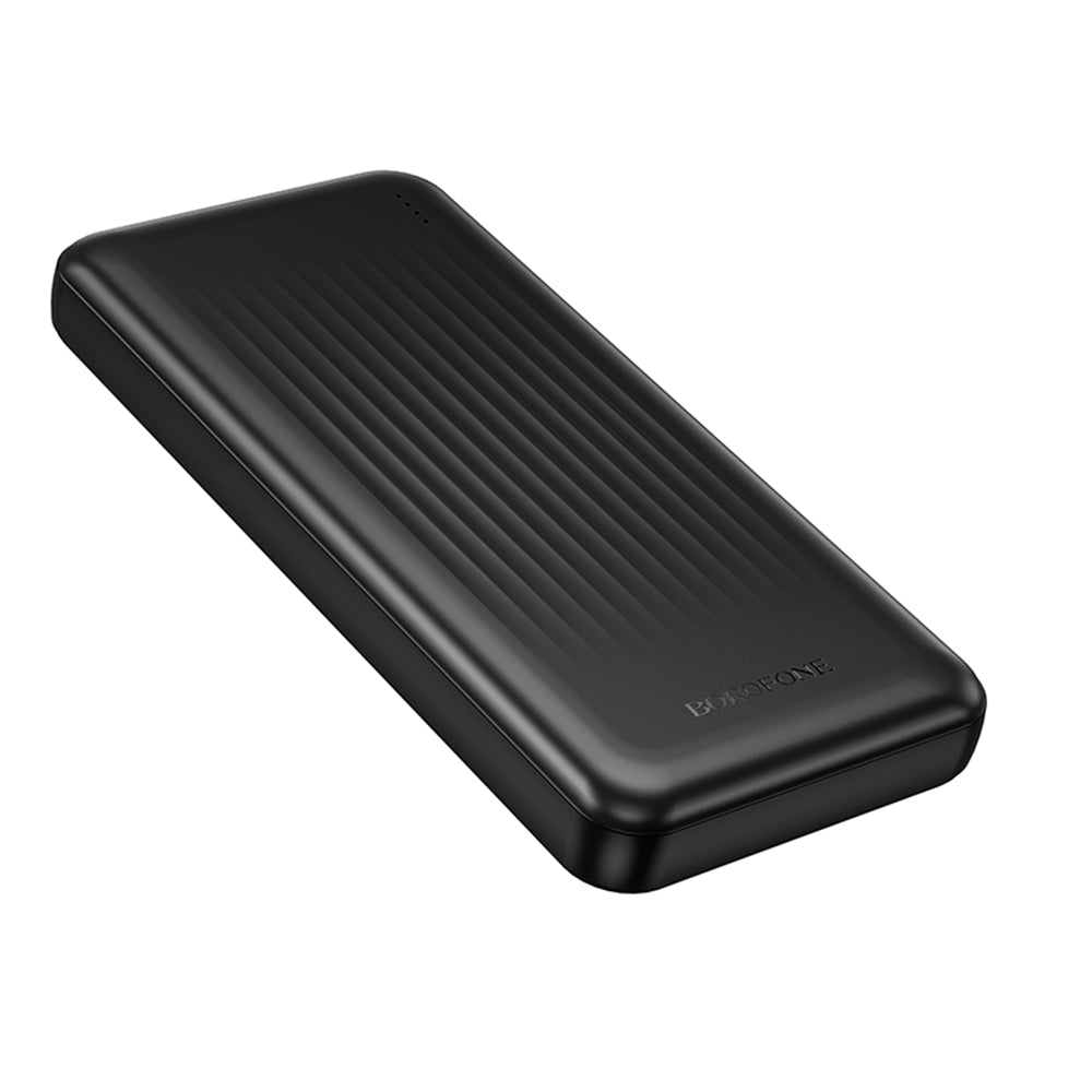 Baterie externa Borofone Clever Series (BJ80), 2x USB, Type-C, Indicator LED, QC 3.0, 22.5W, PD20W, 37Wh, 10000mAh, Negru