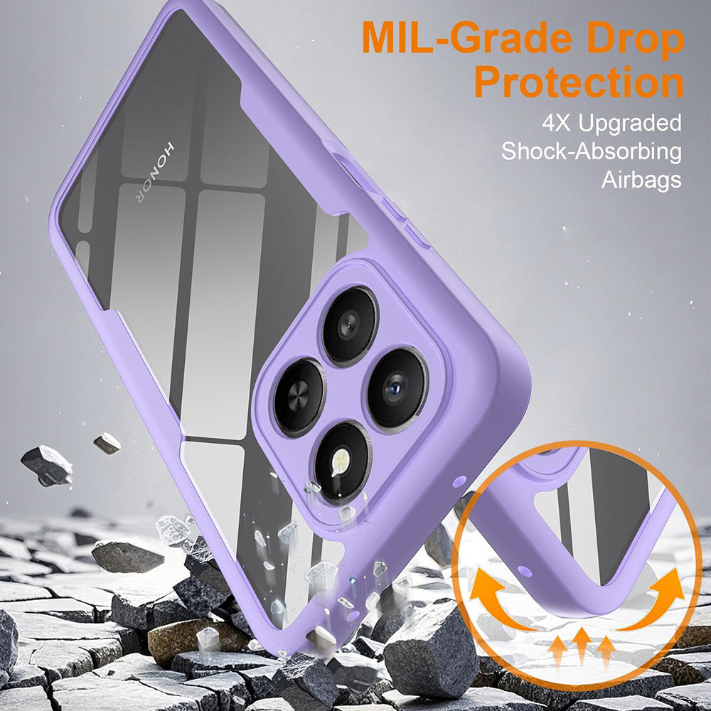 Folie de protectie Techsuit ColorVerse 360 Series + compatibil cu Honor 400 Smart 5G / 400 Smart 4G / X7d 4G, Mov
