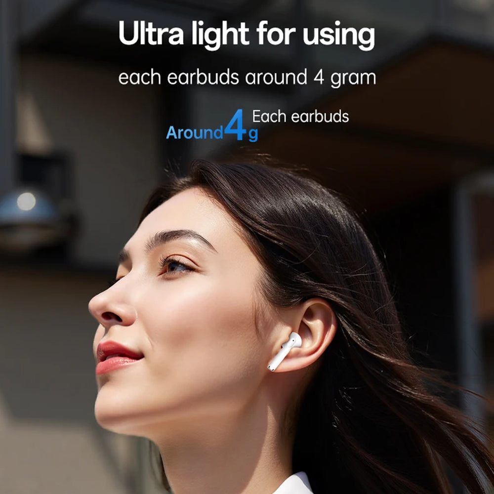 Casti Bluetooth, Wireless, Half-in-ear, 250mAh, Stereo - Yesido (TWS35) - White