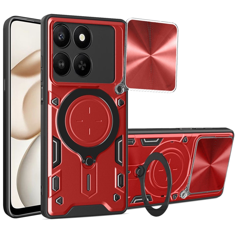 Husa de protectie Techsuit CamGuard Pro compatibil cu Honor 400 Smart 5G / 400 Smart 4G / X7d 4G, Rosu
