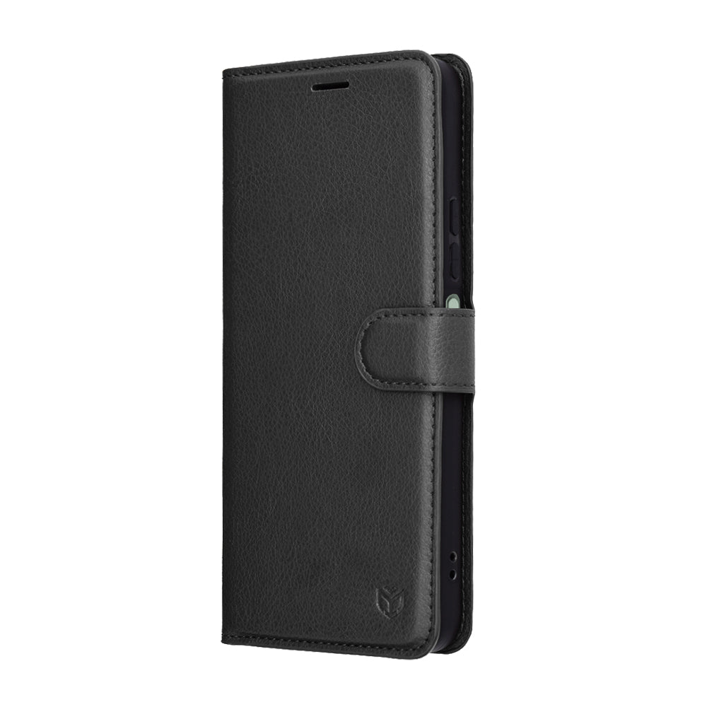 Husa de protectie Techsuit Leather Folio compatibil cu Xiaomi Redmi 15 4G / Redmi 15 5G, Negru