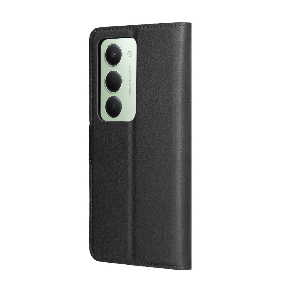 Husa de protectie Techsuit Leather Folio compatibil cu Xiaomi Redmi 15 4G / Redmi 15 5G, Negru