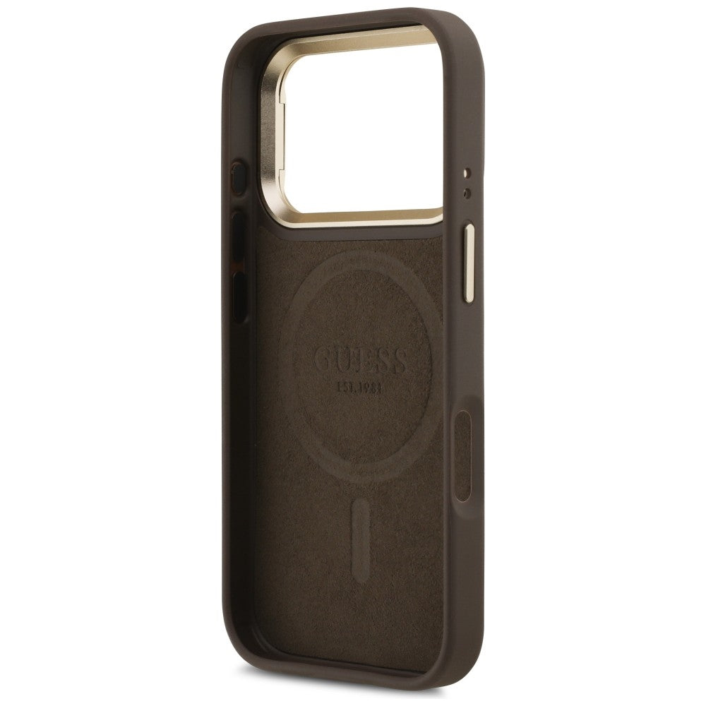 Husa de protectie Guess compatibil cu iPhone 17 Pro, Maro