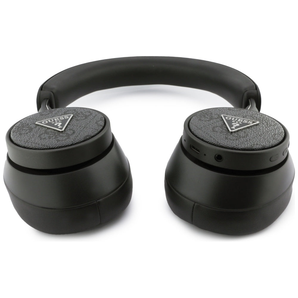 Casti Guess Wireless 4G Triangle Logo (GUBHC15PMRTRK), Bluetooth V5.4, IPX4, ENC Technology, Over-ear, Negru