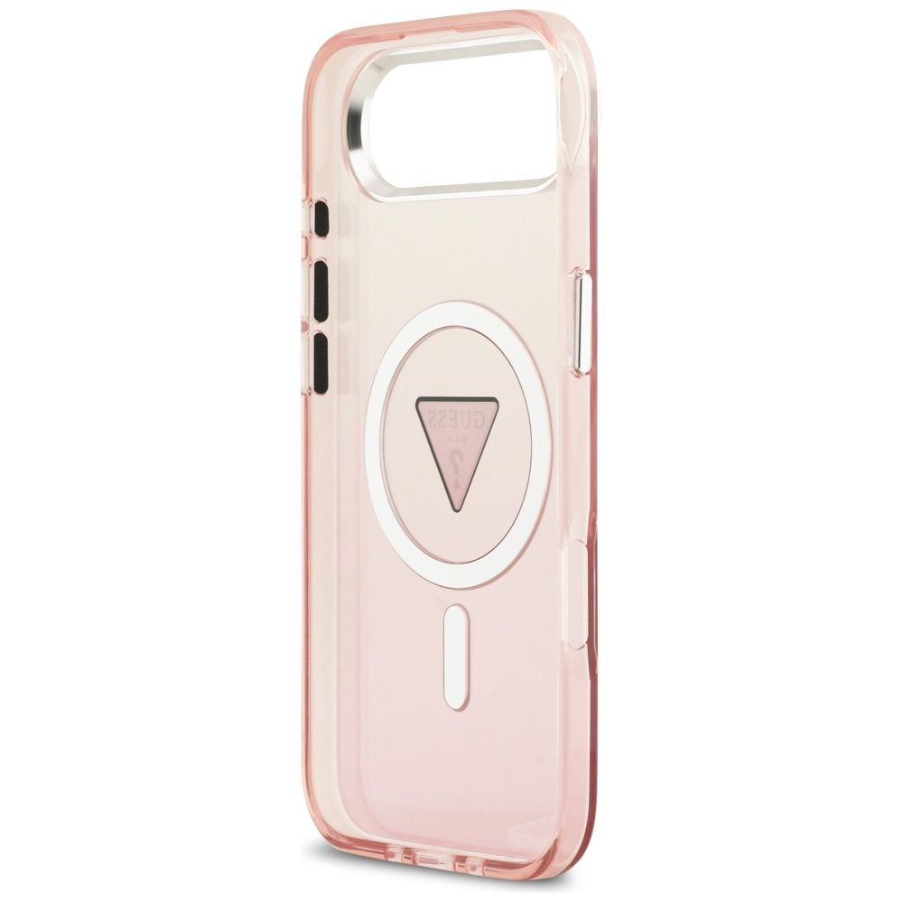 Husa de protectie Guess IML Gradient Triangle Logo MagSafe (GUHMP17MHGTMLCGP) compatibil cu iPhone 17 Air, Roz