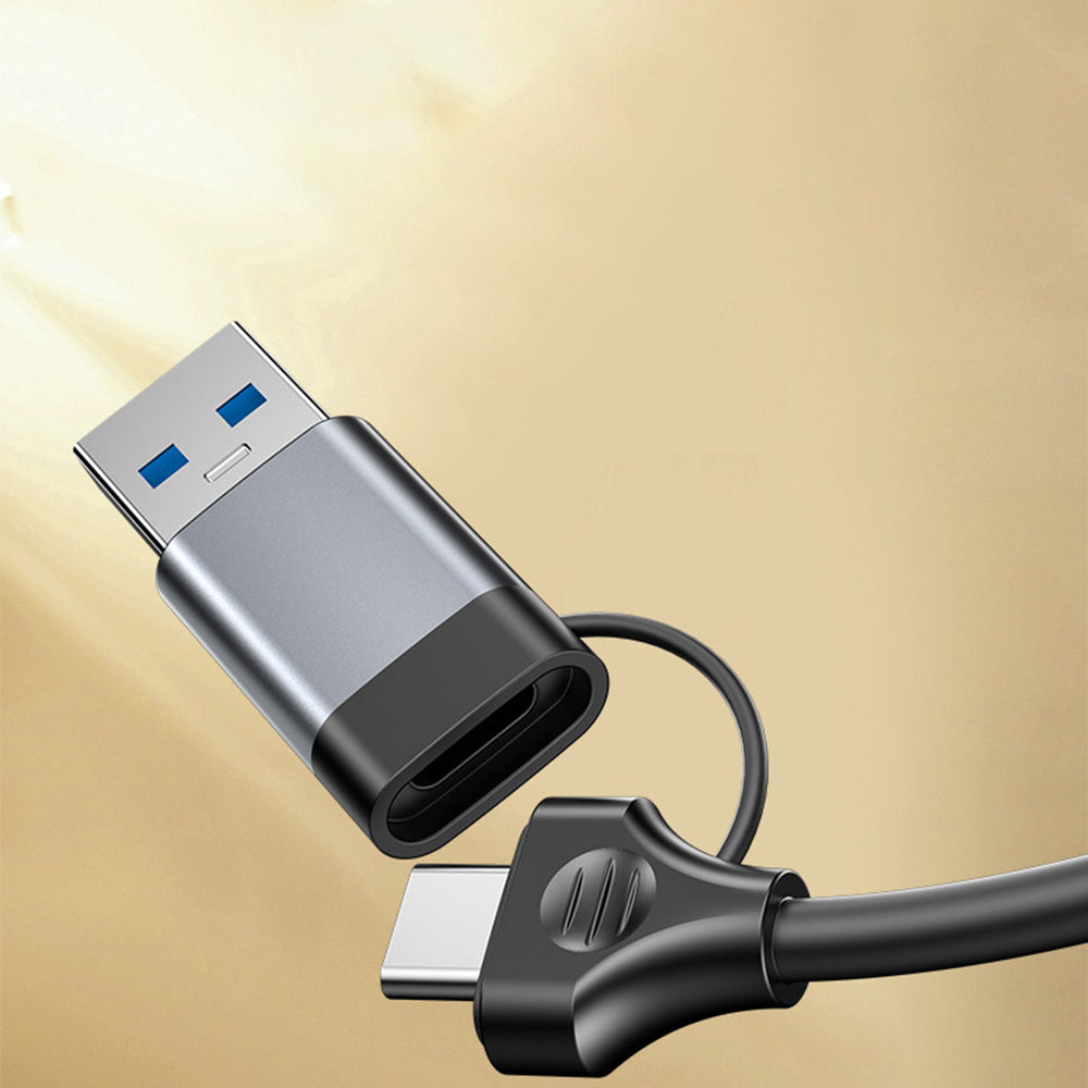Hub Yesido (HB21), USB Type-C la 3x USB / USB-C / RJ45, PD100W, Gri