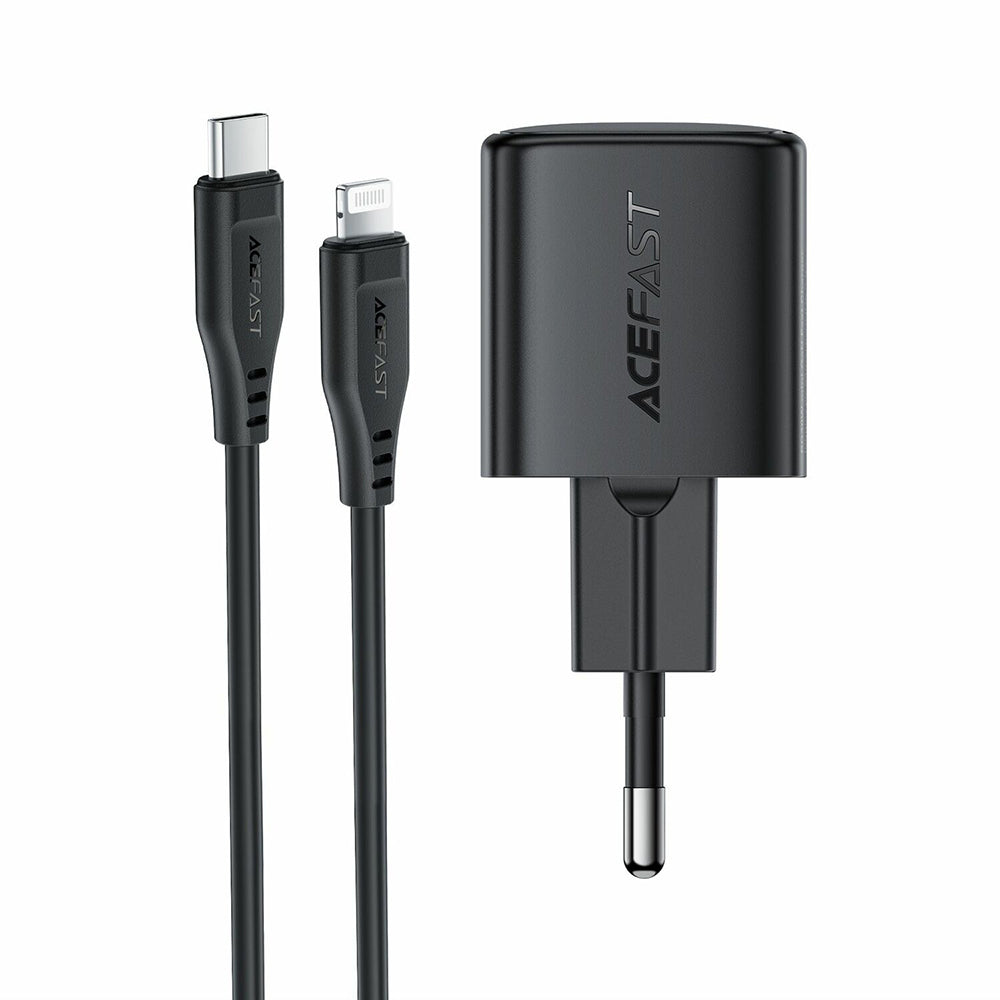Incarcator Acefast (A118), Type-C, PD30W, GaN, Negru