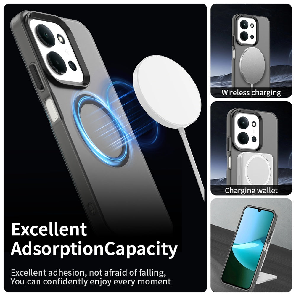 Husa de protectie Techsuit CandyCase MagSafe compatibil cu Xiaomi Redmi 15C 4G / Redmi 15C 5G / Poco C85 4G, Negru