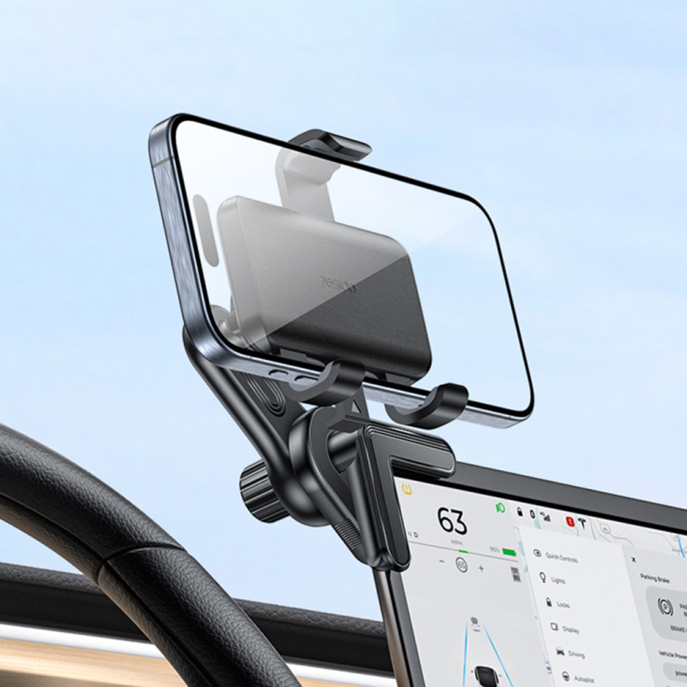 Suport Auto Yesido (C250), 360°, Prindere Snap-on, Negru