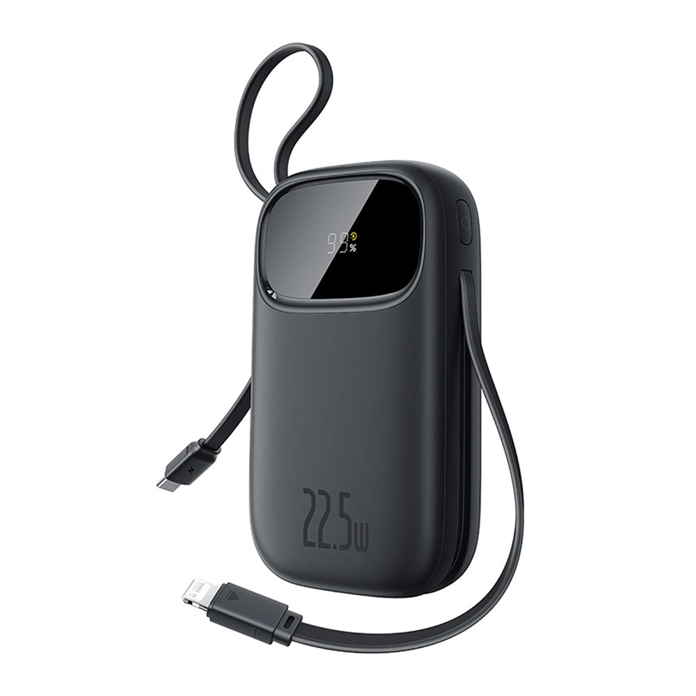 Baterie externa Baseus EnerFill FC31 (P10082106123-00), USB, Type-C, with Cable, 22.5W, 10000mAh, Digital Display, Negru