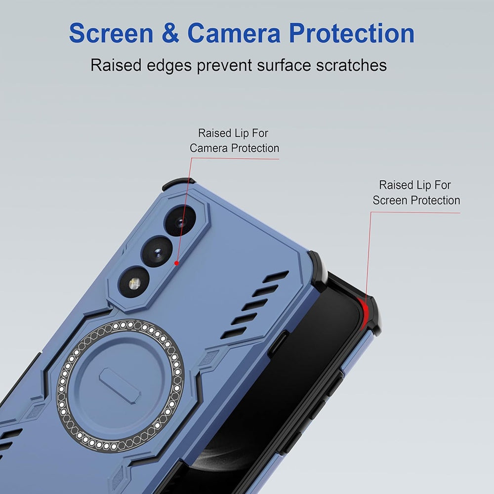 Husa de protectie Techsuit ArmorMag compatibil cu Xiaomi 15T Pro, Albastru