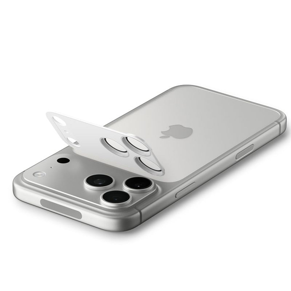 Folie de protectie Spigen Optik.tR EZ Fit Pro XL Camera Glass (AGL10647) compatibil cu iPhone 17 Pro, Argintiu