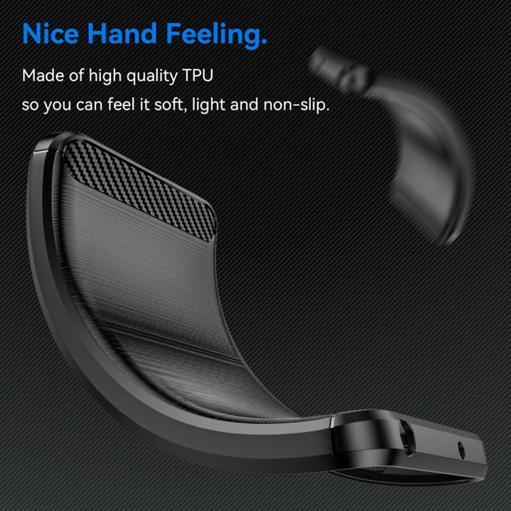 Husa de protectie Techsuit Carbon Silicone compatibil cu Honor X5c Plus, Negru