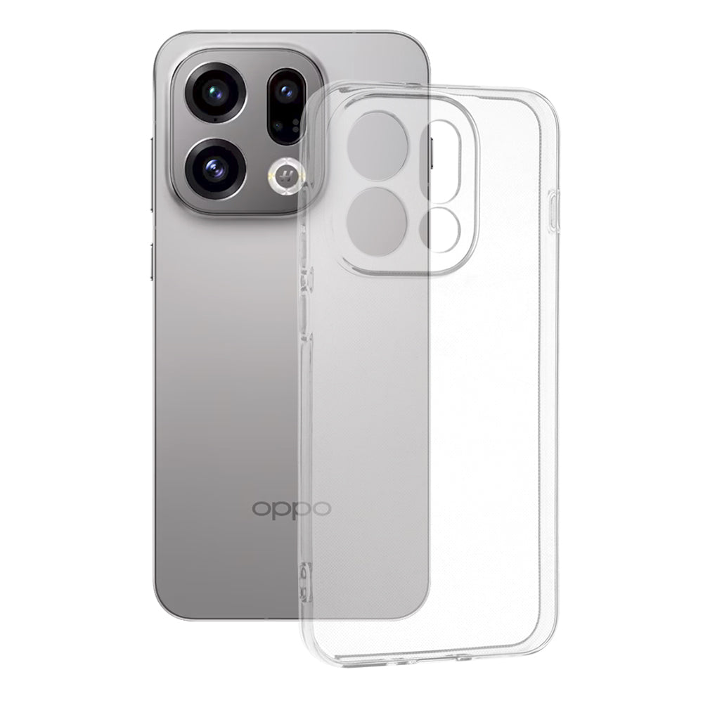 Husă Techsuit Clear Silicone transparentă pentru Oppo Find X9