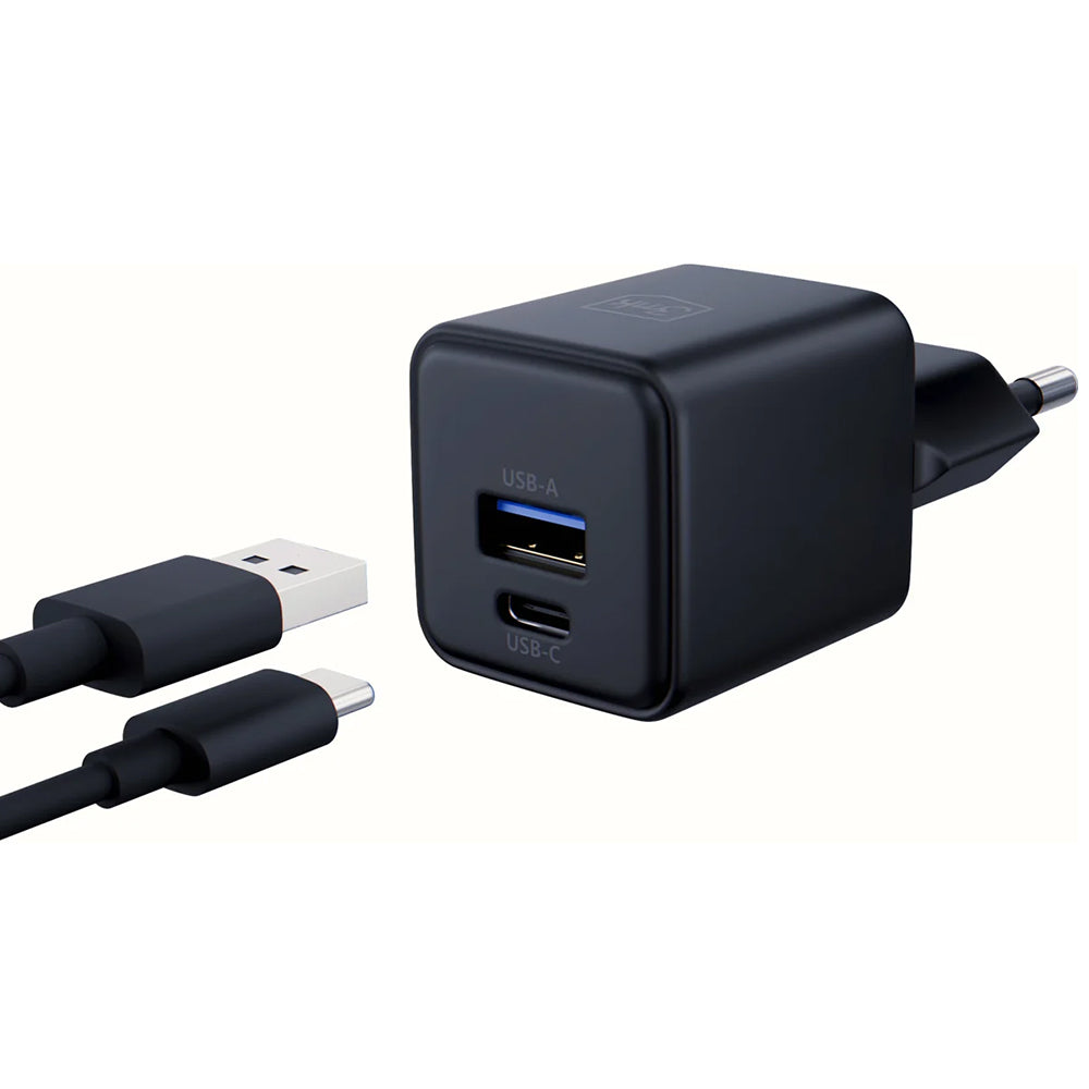 Incarcator 3mk Hyper, USB-A, USB-C, GaN Technology, QC4 + PD, 20W, Negru