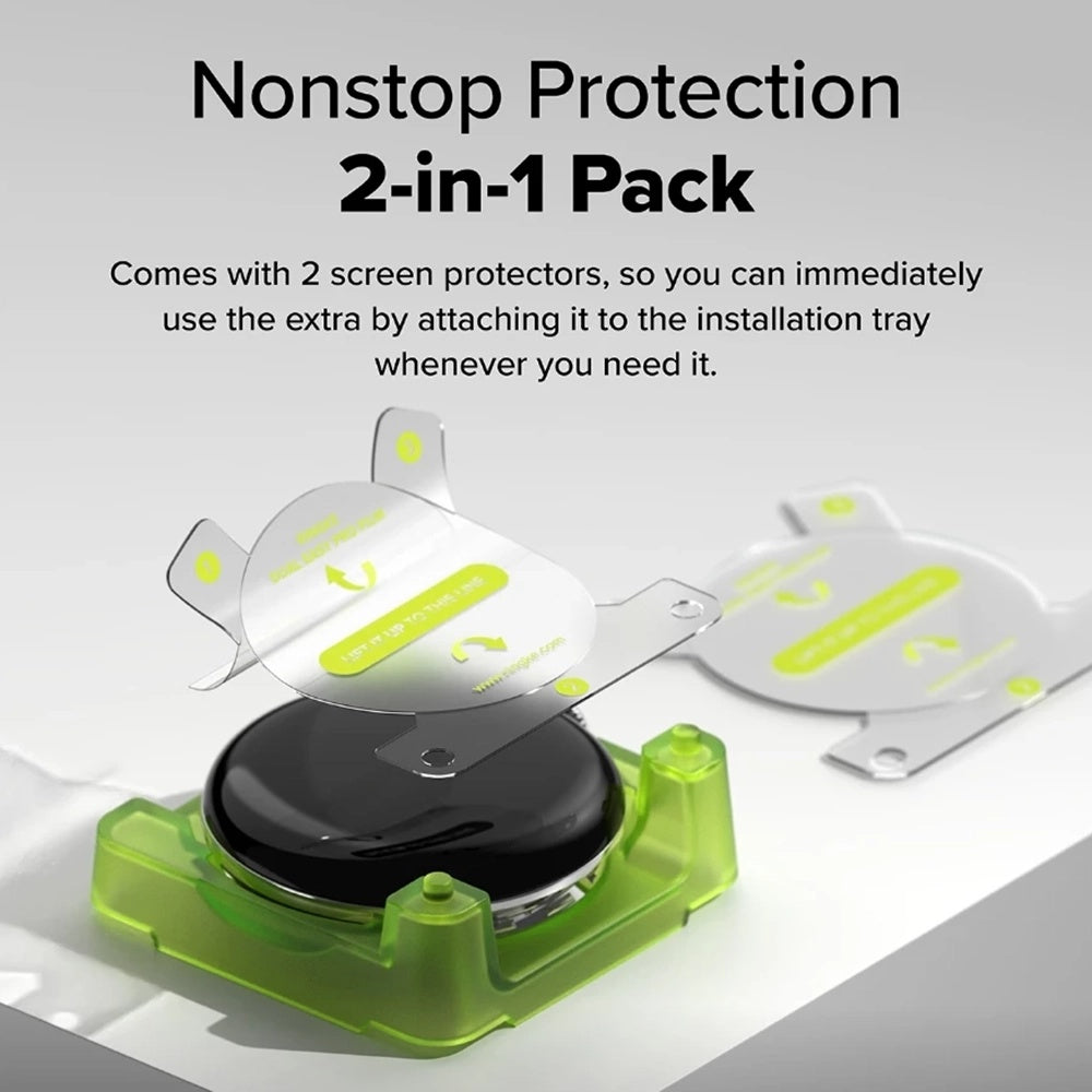 Folie de protectie smartwatch Ringke Dual Easy Pro Film (set de 2) compatibil cu Google Pixel Watch 4 41mm, Transparent