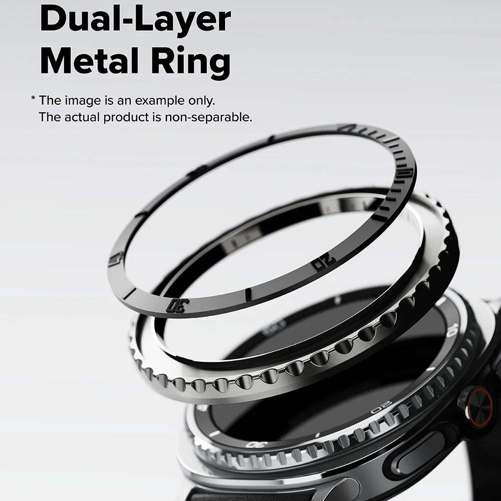 Accesoriu smartwatch Ringke Premium Bezel Styling compatibil cu Samsung Galaxy Watch8 Classic, Negru (Gw8C-46-96)