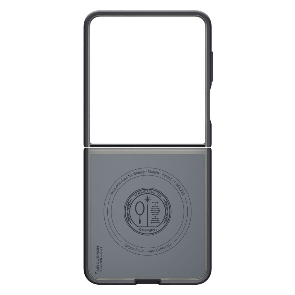 Husa de protectie Spigen Caseology Nano Pop MagSafe (ACS11158) compatibil cu Samsung Galaxy Z Flip7, Negru Sesame