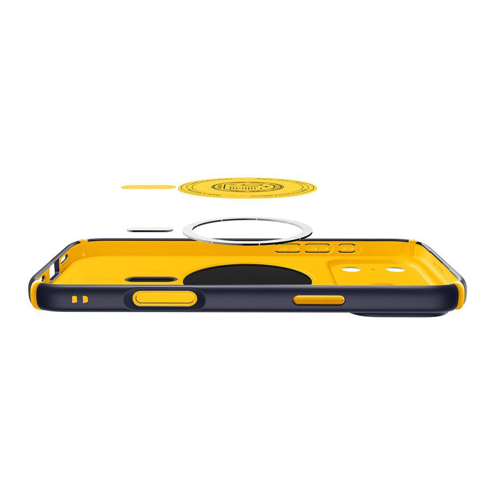 Husa de protectie Spigen Caseology Nano Pop Hybrid MagSafe (ACS11147) compatibil cu iPhone 17 Pro Max, Albastru Berry Navy