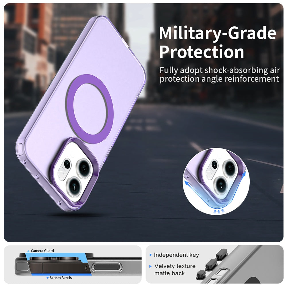 Husa de protectie Techsuit CandyCase MagSafe compatibil cu Oppo Reno14, Mov