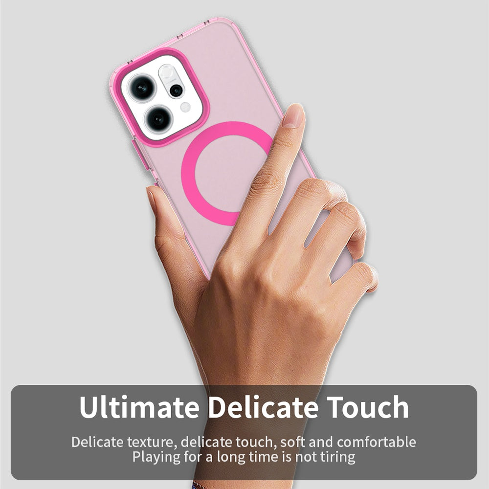Husa de protectie Techsuit CandyCase MagSafe compatibil cu Oppo Reno14, Roz