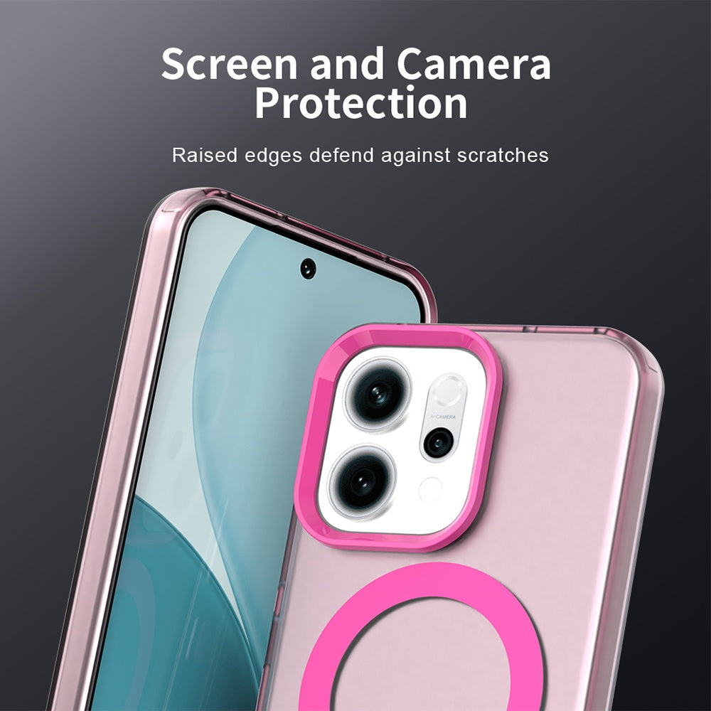 Husa de protectie Techsuit CandyCase MagSafe compatibil cu Oppo Reno14, Roz