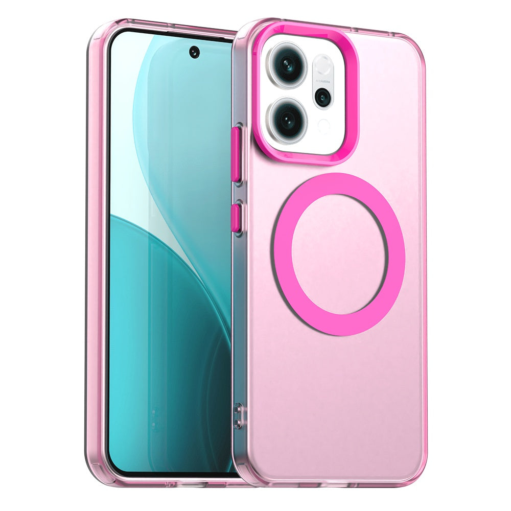 Husa de protectie Techsuit CandyCase MagSafe compatibil cu Oppo Reno14, Roz