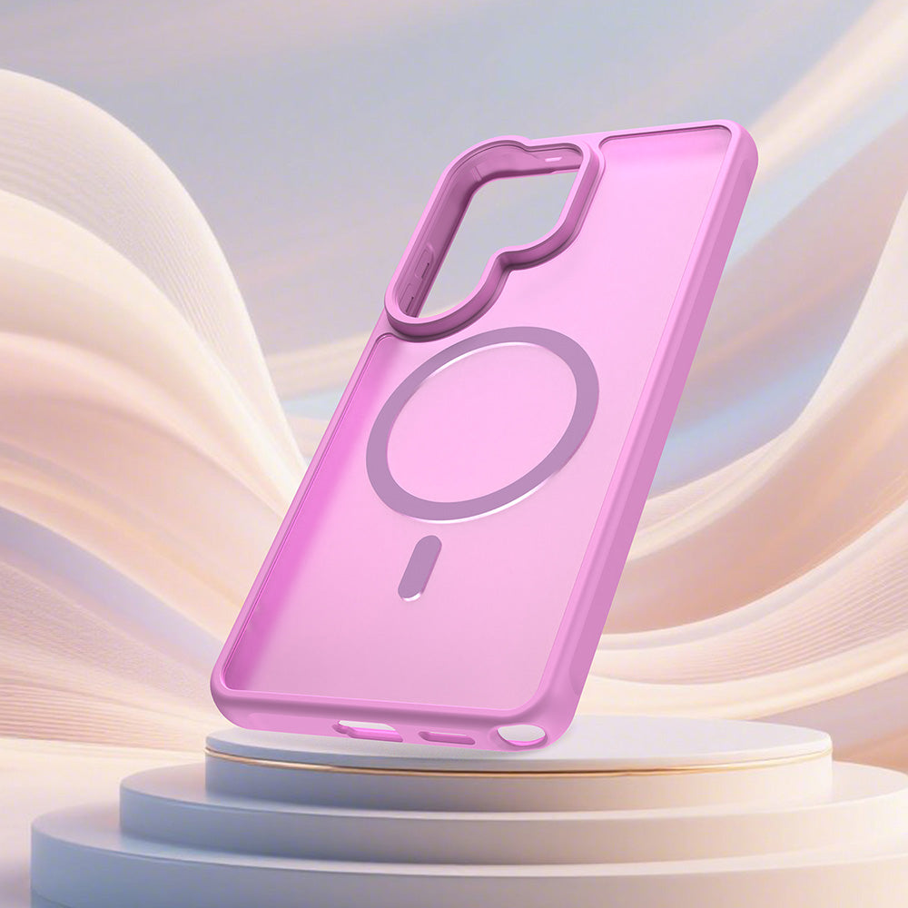 Husa de protectie Techsuit HaloFrost II MagSafe compatibil cu Samsung Galaxy S26 Ultra, Roz