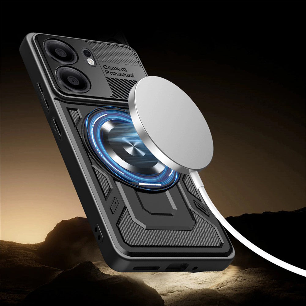 Husa de protectie Techsuit RuggedCam compatibil cu Oppo Reno14 F / Reno14 FS 5G, Mov