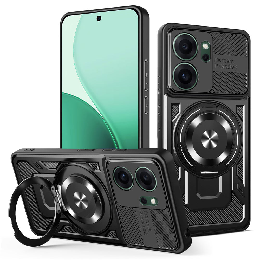 Husa de protectie Techsuit RuggedCam compatibil cu Oppo Reno14 F / Reno14 FS 5G, Negru