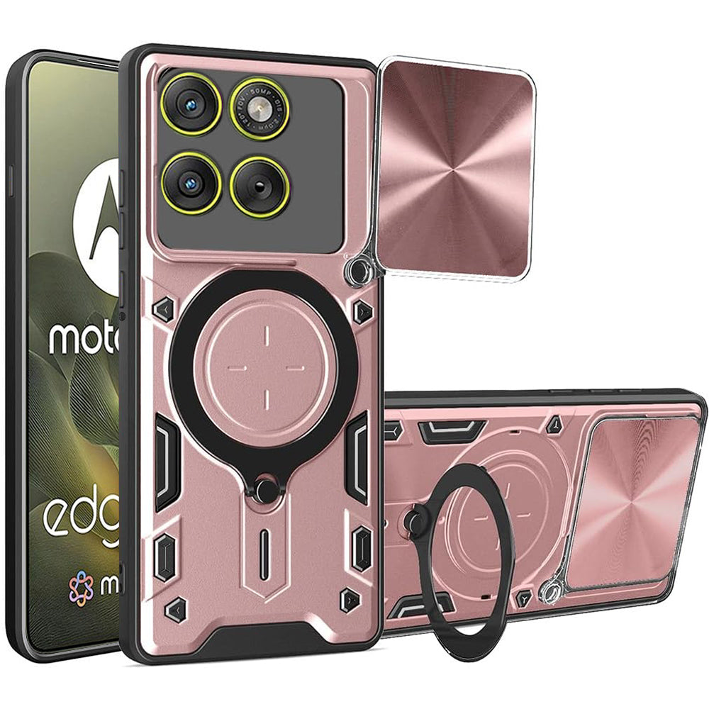Husa de protectie Techsuit CamGuard Pro compatibil cu Motorola Edge 70, Roz Auriu