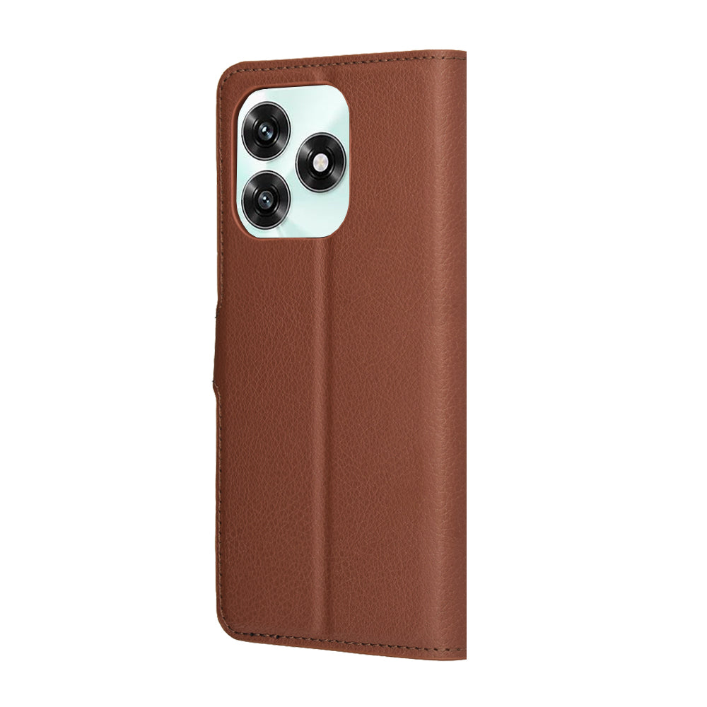 Husa de protectie Techsuit Leather Folio compatibil cu Honor X5c Plus, Maro