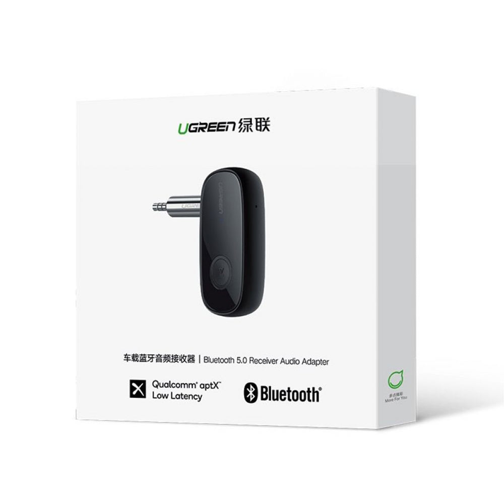 Gadget Ugreen Audio Receiver CM279 (70304), Jack 3.5mm, Micro-USB, Bluetooth 5.1, Microphone, Hi-Fi Stereo Sound Quality, Negru